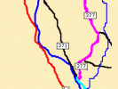 Map of mines in Chaffee County